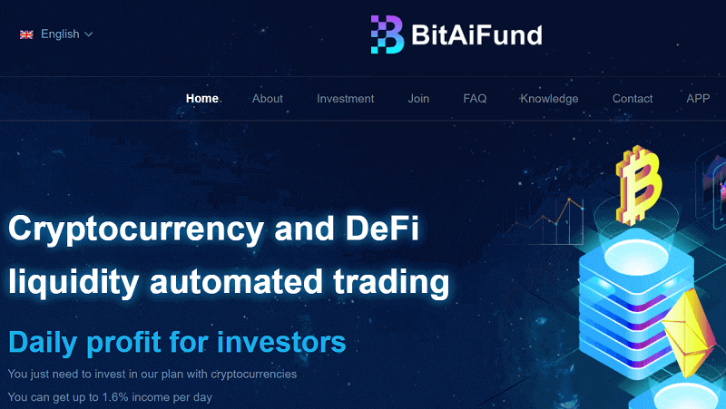 BitAI Fund Review - Homepage of bitai.fund & bitaifund.org