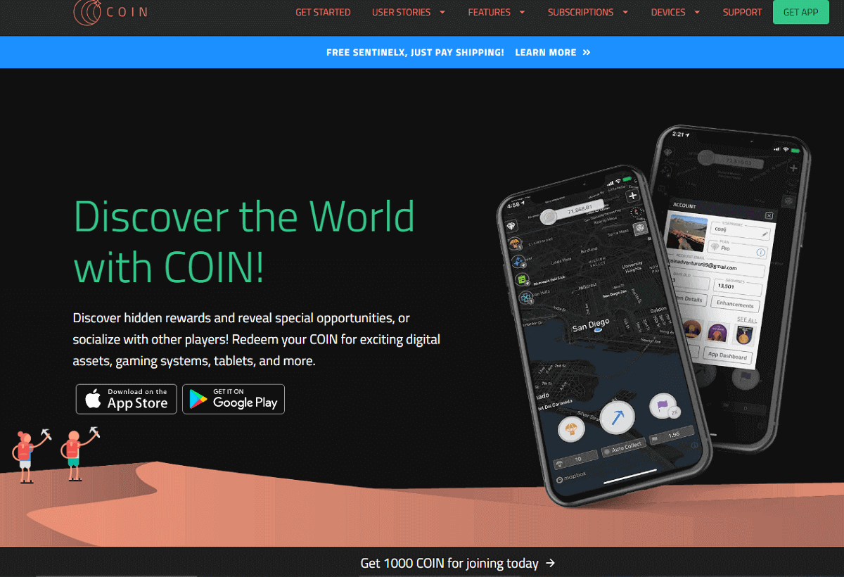 CoinApp.co Homepage Screenshot
