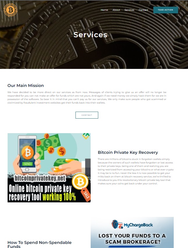 BitcoinsRecoveryExperts Review - Using an image from MyChargeBack