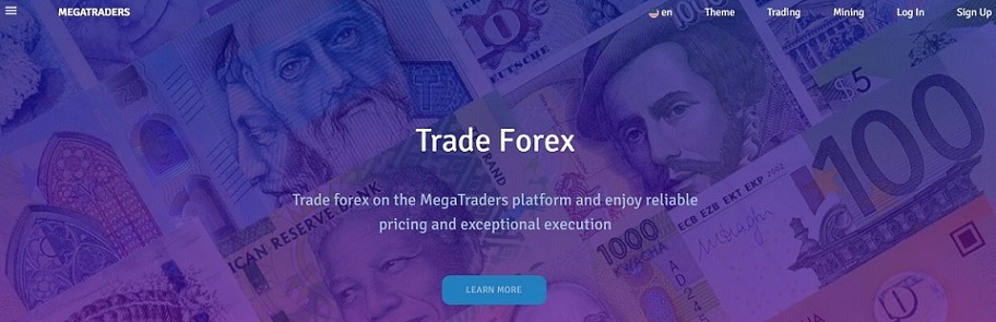 Screenshot of MegaTraders.live, one of the clones of ForeignCoin247