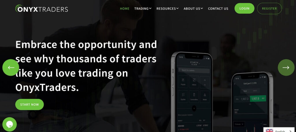 Onyx Traders Review - Screenshot of onyx-traders.net