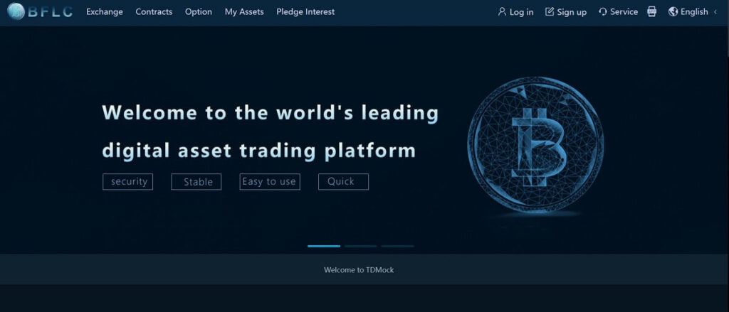 BFLCEX Review - Screenshot of bflcex.com