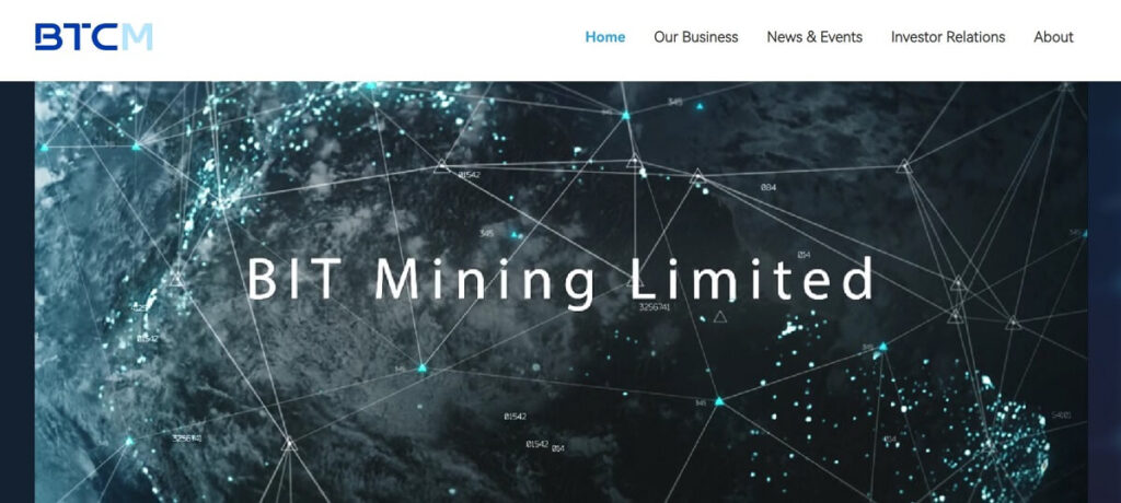 Bit Mining Limited Review - Screenshot of btcm.group