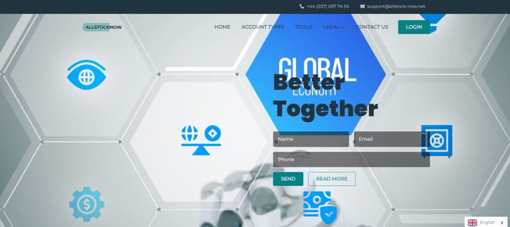 Allstock-now.net Review - Screenshot of allstock-now.net